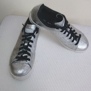 adidas Men 10 Stan Smith Metallic Ostrich Shoe Women 8.5